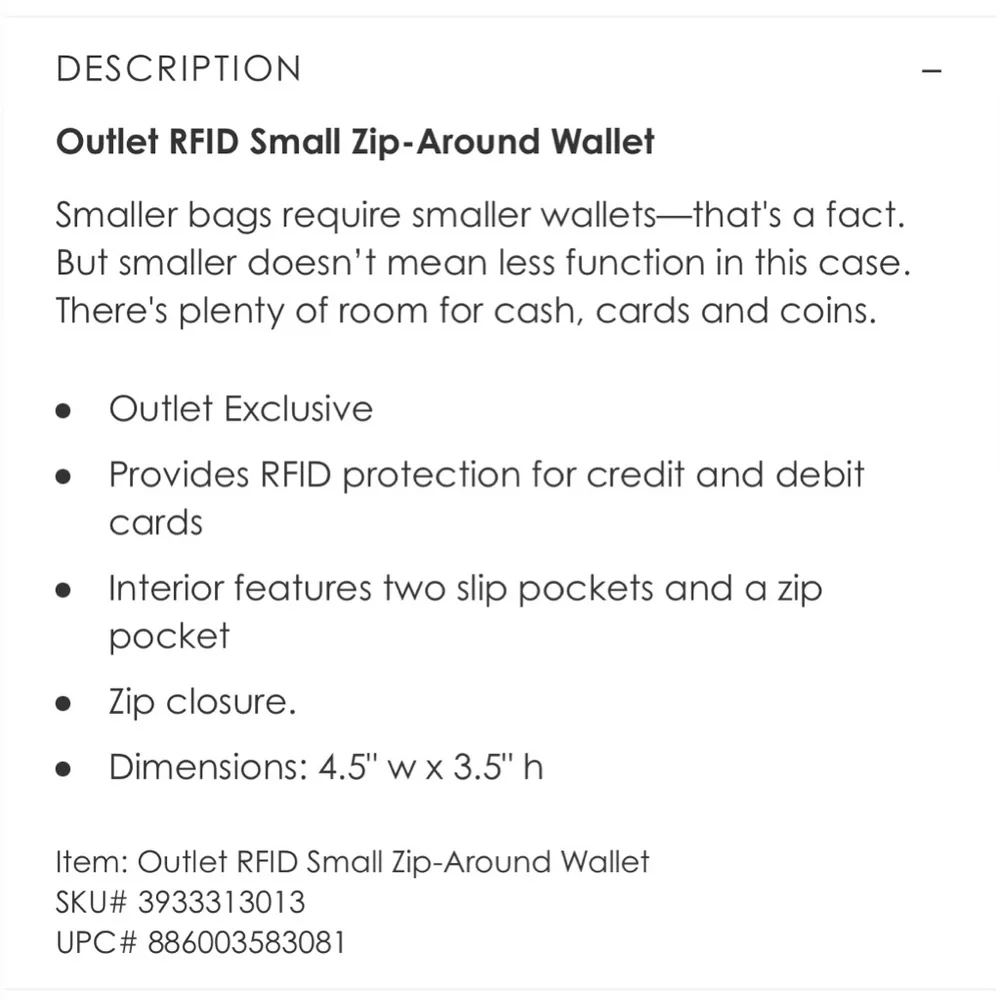 Vera Bradley RFID Small Zip Around Wallet in Ultralight Navy Blue Quilted - Picture 3 of 4